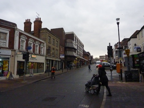The area to be redeveloped - the north side of North Street on the left in the photo
