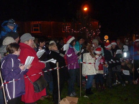Carols on the Green in Stoughton on Friday, December 14.