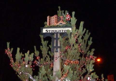 The Christmas tree was supplied by Mark Havler, Surrey Wildlife Trust countryside ranger for the Worplesdon group of commons.