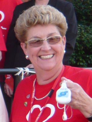 Shirley West, well known in Guildford for her charity work for the British Heart Fondation