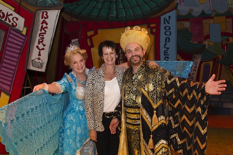 Anne Milton MP (centre) with Susie Blake and Peter Gordon.