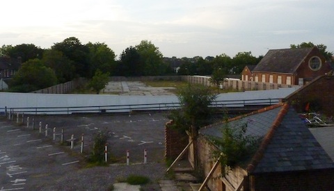 The site near York Road where the Waitrose store will be built.