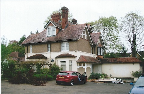 The Clavadel Hotel shortly before it was demolished in the summer of 2012.