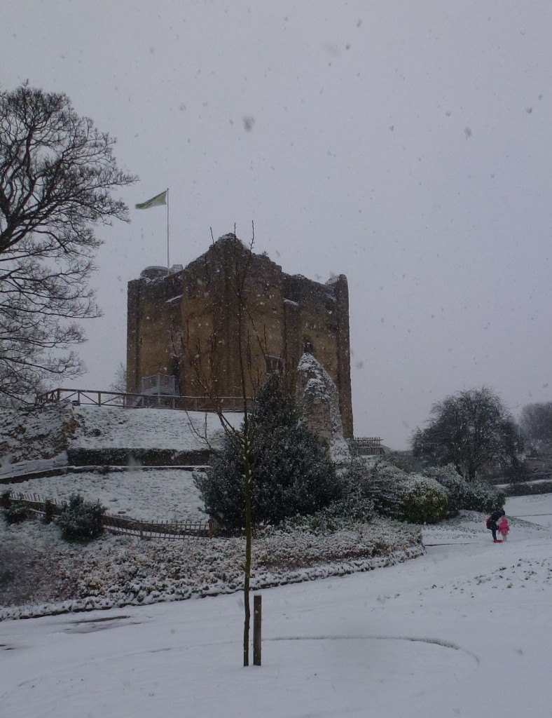 Snow on the castle