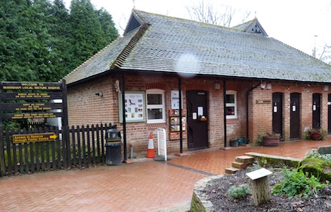 The visitors' centre at Warnham Nature Reserve.