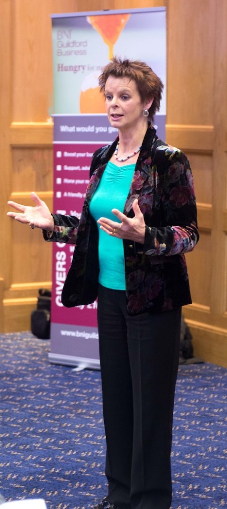 Anne Milton MP adresses Guildford's chapter of the Business Network International 