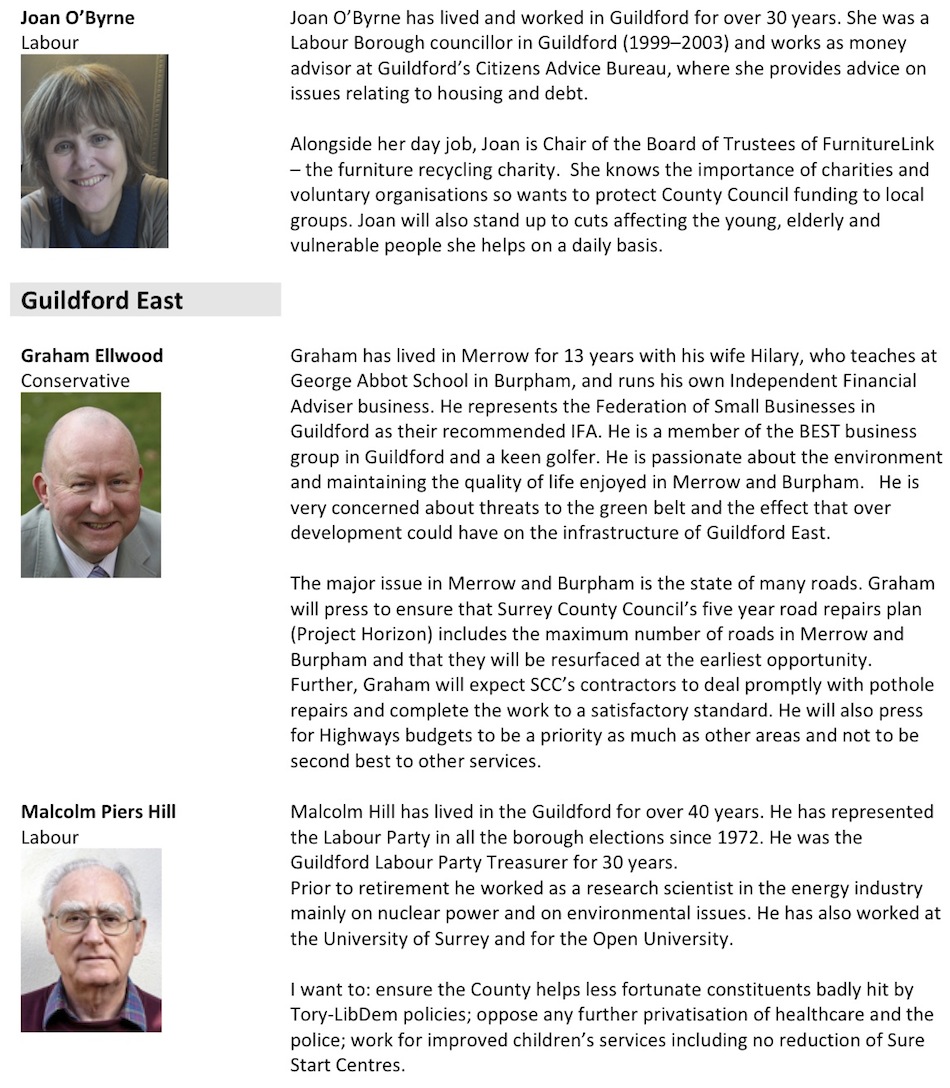 SCC Candidate Summaries For Publication 2a