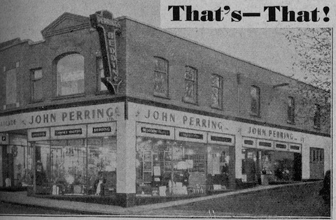 John Perring's Guildford store was where?