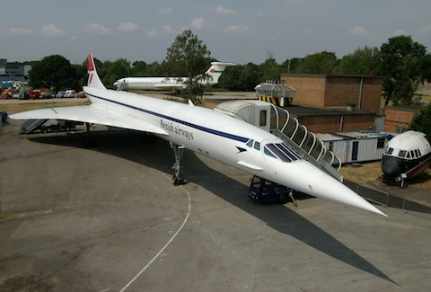 The British Airways Concorde at Brooklands Museum.