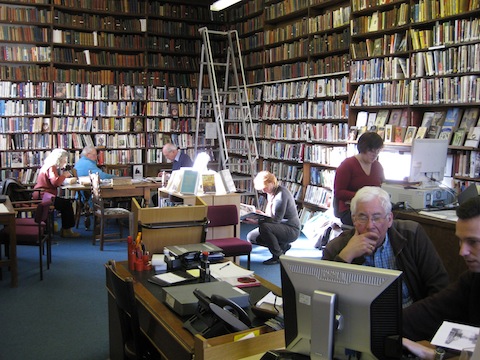 The library at the Guildford Institute.