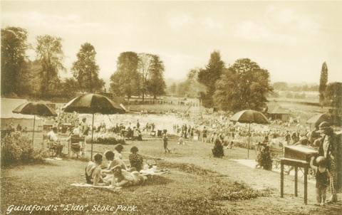 Guildford Lido soon after it opened in 1933.