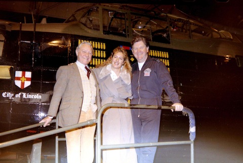 Dani with actor Richard Todd (left) and xxx