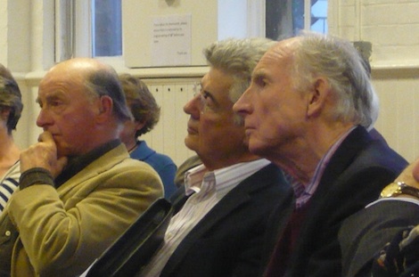 The audience listening closely as Cllr Mansbridge describes his vision