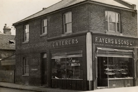 Ayres' bakery and shop at 71 Woodbridge Road, Guildford.