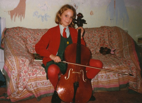 Emma listens to classical music too. Here she is as a seven year old with her cello.