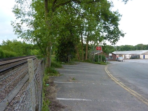 Site near the Merrow Depot that has been noted as a potential site for a railway halt.