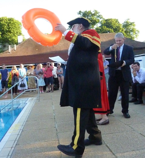 Guildford town crier David Peters.