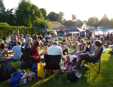 People enjoying the Picnic at the Lido on Friday, June 21, to mark its 80th birthday.