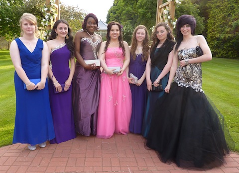 These girls are pictured at Newslands Corner House Hotel before they left for their prom.