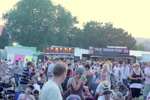 There were reports that on Saturday that people often had to queue for an hour or more at the food stands.