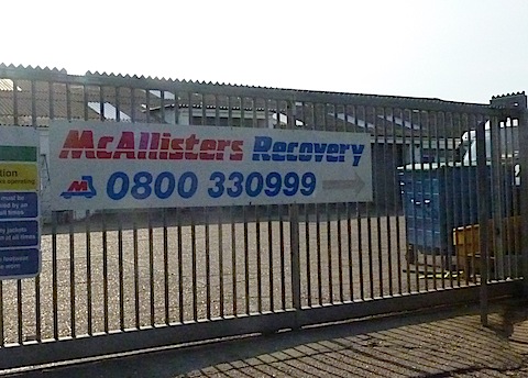The now closed McAllisters depot at the Midleton Industrial Estate in Guildford.