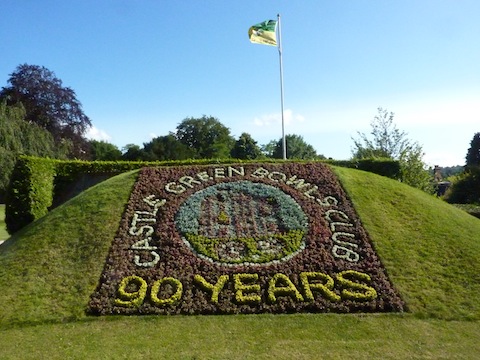 The carpet bedding display for 2013.