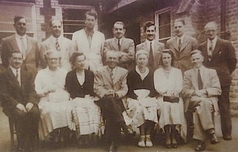 The teaching staff at Stoke School in the 1950s.