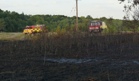 Tow fire tenders were sent to the blaze.