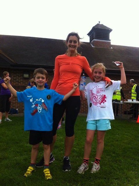 Having a great time at Saturday's Guildford Parkrun.