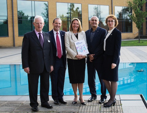 Pictured from left: Professor Patrick Dowling, Chairman of the Community Foundation for Surrey, Jim Glover, Incoming Chair of Council, University of Surrey Sian Sangarde-Brown, Author of Surrey Uncovered Professor Jim Al-Khalili, Professor of Physics, Professor of Public Engagement in Science and BBC science presenter Wendy Varcoe, Executive Director of the Community Foundation for Surrey