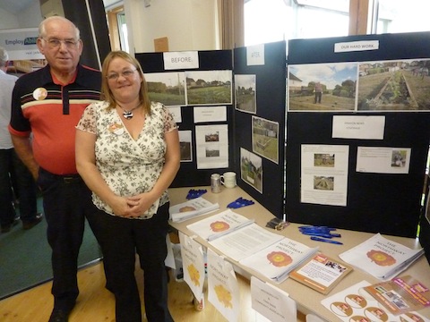 Brian Holt and Raineee Wornham from green space work as part of the Park Barn and Westborugh Community Association.