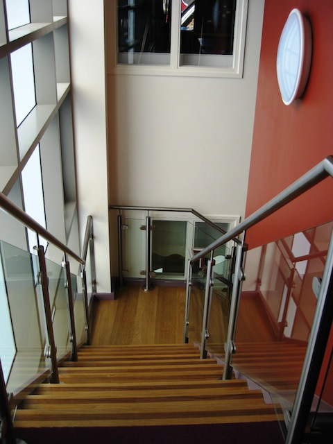 A new staircase is part of the redevelopment.