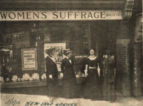 The Suffragists' shop in Mount Street.