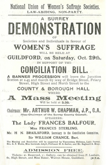 Poster for the meeting in 1910.