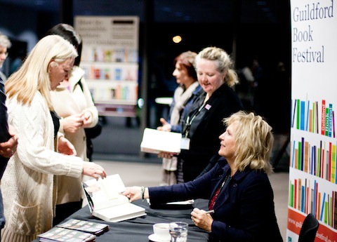 Jennifer meeting her admiring fans during the book signing. Photo - Rachael Lowndes