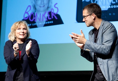 Jennifer Saunders in appreciation of her audience at G Live. Photo: Rachael Lowndes