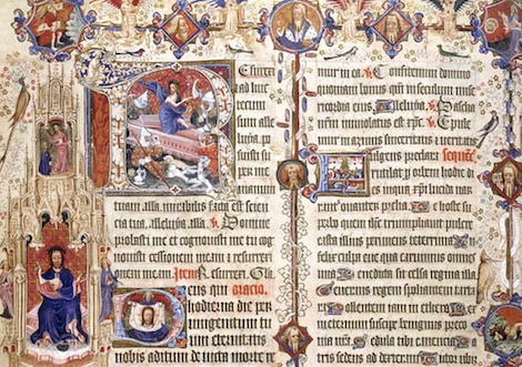 A page of the Sherborne Missal.