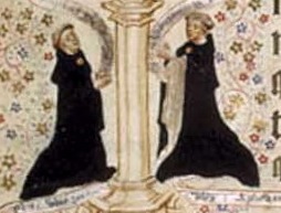 Siferwas and Whas can be seen as black-robed figures in the missal.