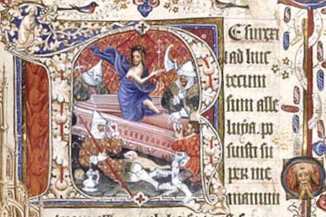 Deatil from a page of the Sherborne Missal.