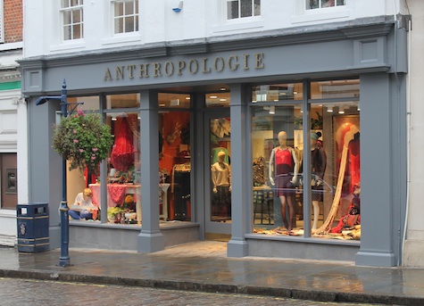The new Anthologie shop on Guildfprd's High Street