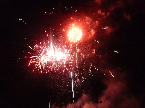 Once again the crowd was treated to a stunning fireworks display.