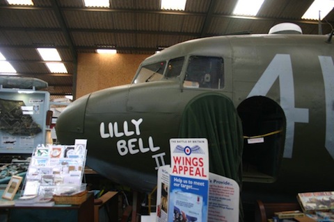The Wings Museum's C47 painted up as Lilly Bell II.