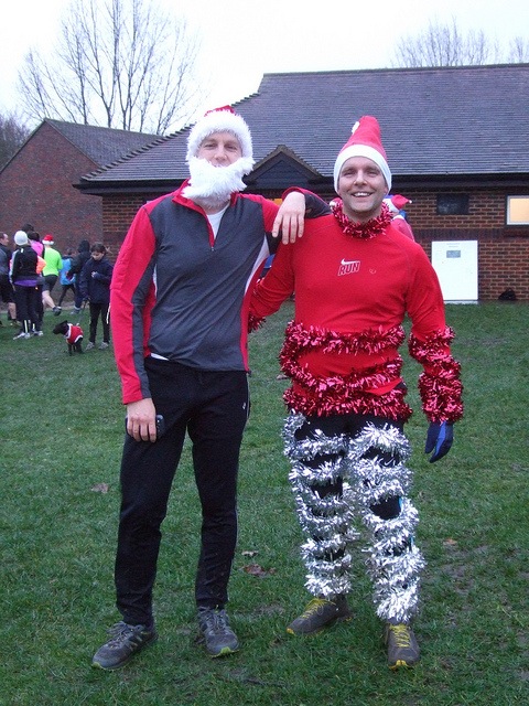 Parkrunners get into the festive spirit.