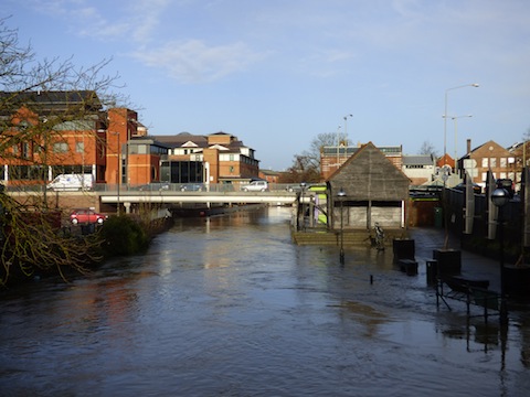 From the Town Bridge looking downstream.