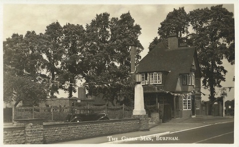 The Green Man pub in Burpham, in about the 1930s. (David Rose collection).