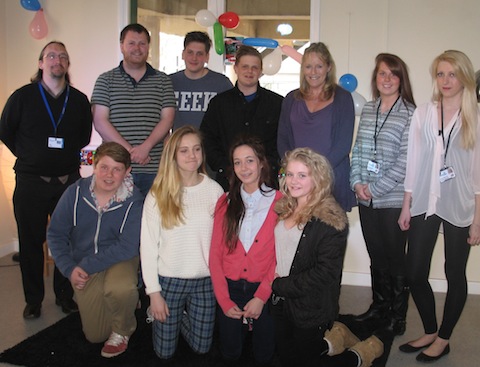 Pictured back row from left: Mark Bowler (schools link worker), Dan Wilson  (youth worker), Liam Manchester, Harrison Josey, Chris Phillpott (level 2 food hygiene trainer), Amanda Killen (youth worker), Hannah McEvilly (student placement). Front row from left: Lewis Riley, Erin Newbury, Channelle White, Leonie Howell.