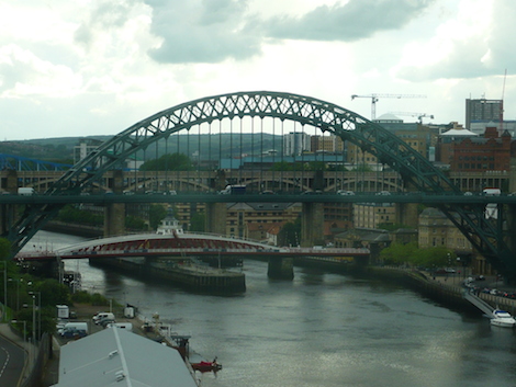 There were tremendous views across the Tyne and the city from the Baltic building.