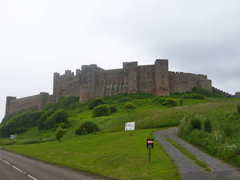 Bamburgh Castle appears imposing because it is.
