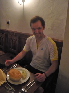 Jimmy the charity cyclist, whose five day ride from Leeds to Paris showed the sedentary pace of my tour. 