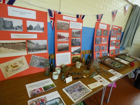 Part of David Rose's local wartime history display.